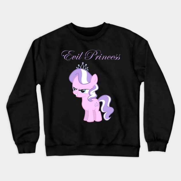 Evil Princess, Diamond Tiara Crewneck Sweatshirt by RedBaron0